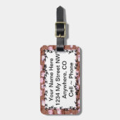 ID-labels ~ Roze Biggetjes Bagagelabel (Voorkant verticaal)