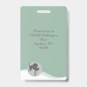 ID Lanyard Badge Medical Foto (Achterkant)