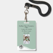 ID Lanyard Badge Medische foto (Voorzijde met lanyard)