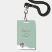 ID Lanyard Badge Medische foto (Achterkant met lanyard)
