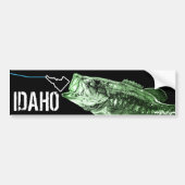 ID LARGEMOUTH BAST - HIER FISHY STKG IDAHO BUMPERSTICKER (Voorkant)