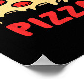 Id liever 100 dagen pizza 100ste dag van school poster (Hoek)