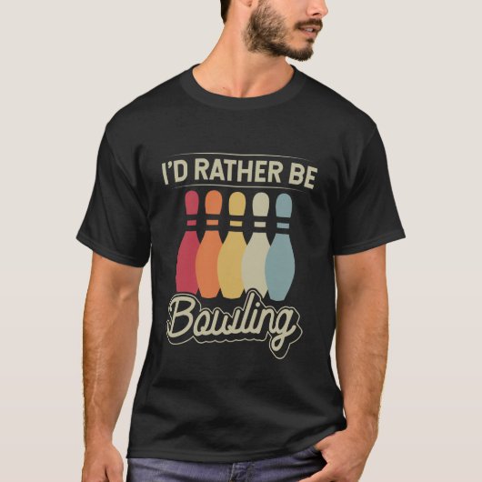 ID liever bowling  bowling offerte Humor T-shirt (Voorkant)
