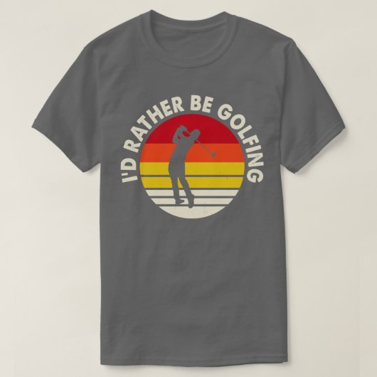 ID liever golfen naar Shirt voor vrouwen Mannen (Design voorkant)