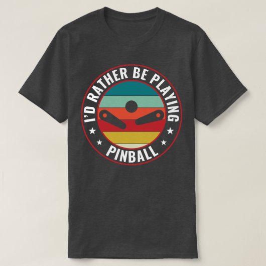ID liever spelen flipperkast machines retro arcade T-shirt (Design voorkant)