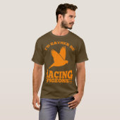ID liever wedstrijdduiven Schattigee speedvogels T-shirt (Voorkant volledig)