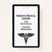 ID medisch medewerker dubbelzijdig Badge (Achterkant)