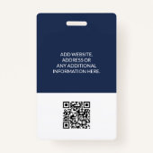 ID Medische kliniek Dokter Gezondheidszorg Badge (Achterkant)