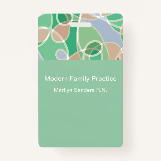 ID Modern Doctor Kantoor Employee Badge (Voorkant)