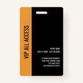 ID Music Festival VIP All Access Pass-evenement Badge (Achterkant)