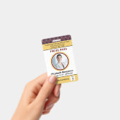 ID Naam Werknemer  Aangepaste foto Logo Bar Code Badge (Handheld)