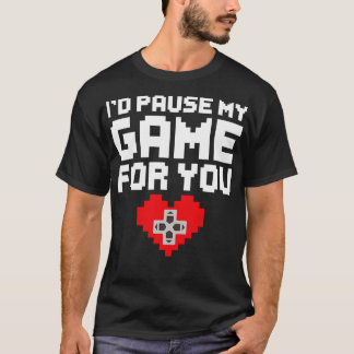 ID Pauze Mijn spel voor jou Videogame Gaming Valen T-shirt