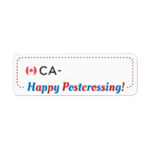 ID postkruising Briefkaart CA Canada Postcrosser ラ Etiket (Voorkant)
