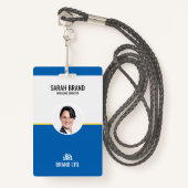 ID Professionele bedrijfsmedewerker Badge (Voorkant met draagriem)