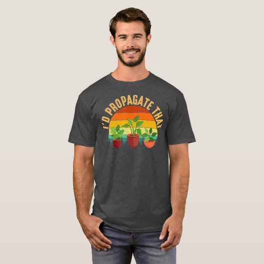 ID Propageren dat plant tuinieren T-shirt (Voorkant volledig)