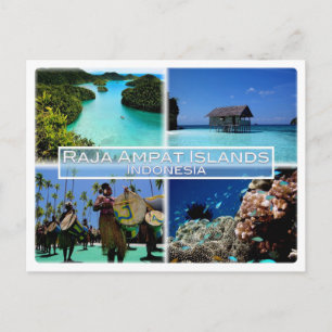 ID Raja Ampat Islands - Penabuh Suling Tambur - Briefkaart