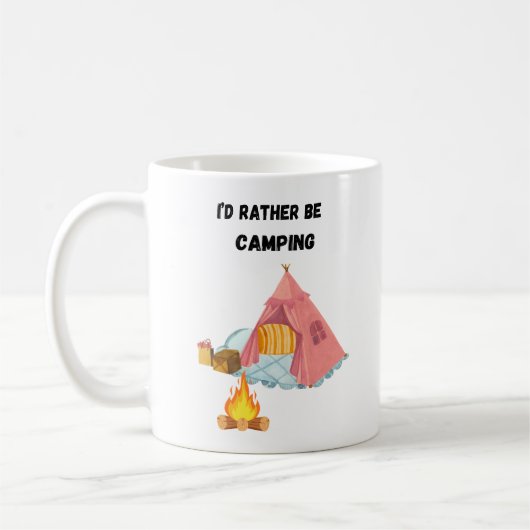 I'd Rather Be Camping Koffiemok (Links)