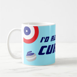 Id Rather Be Curling Fun Ice Sport Koffiemok