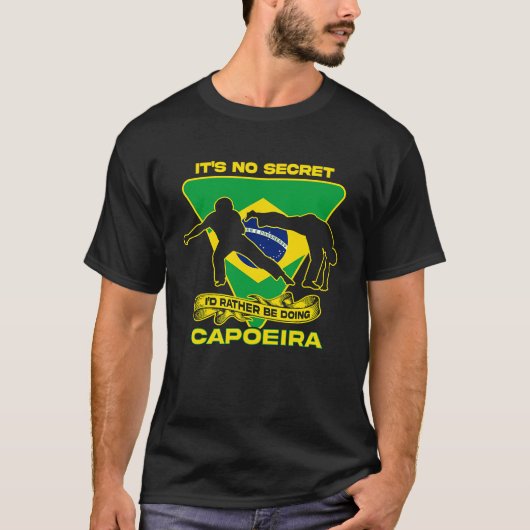 Id Rather Be Doing Capoeira  Capoeira  Quote T-shirt (Voorkant)