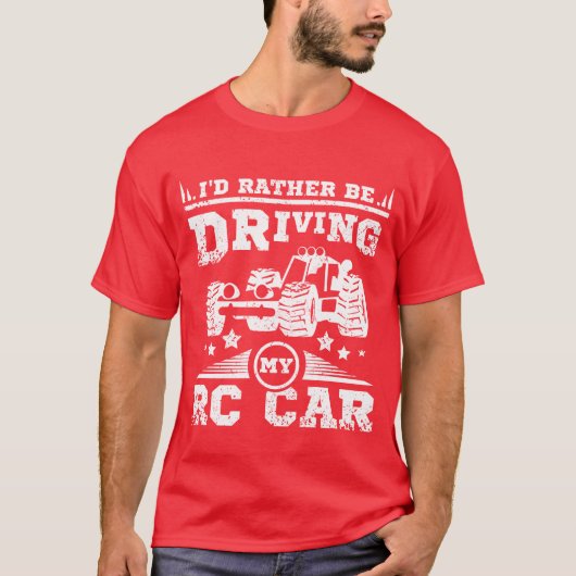 Id rather be driving my rc car boy t-shirt (Voorkant)
