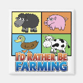 I'd rather be farming! (virtual farmer) magneet (Voorkant)