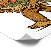 I'd Rather Be Fishing Bigfoot  Poster (Hoek)