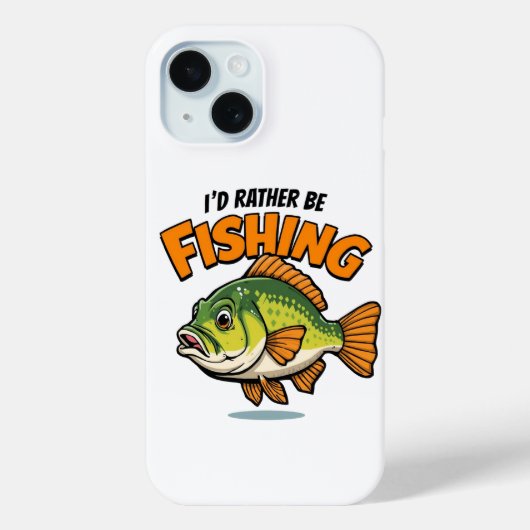 I'd Rather Be Fishing Case-Mate iPhone Case (Achterkant)