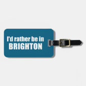I'd Rather Be In Brighton Utah Bagagelabel (Voorkant horizontaal)