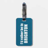 I'd Rather Be In Brighton Utah Bagagelabel (Achterkant verticaal)