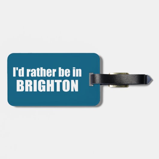 I'd Rather Be In Brighton Utah Bagagelabel (Achterkant horizontaal)