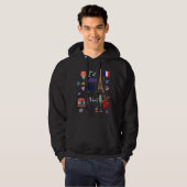 I'd rather be in Paris the Eiffel tower French tra Hoodie (Voorkant volledig)
