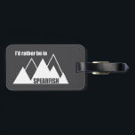 I'd Rather Be In Spearfish South Dakota Mountain Bagagelabel<br><div class="desc">Spearfish South Dakota is a haven for outdoor enthusiasts, offering a wide array of activities year-round. Popular options include exploring Spearfish Canyon, hiking and mountain biking, fly fishing, and enjoying scenic drives along Spearfish Canyon Scenic Byway. In addition, the area boasts attractions like Bridal Veil Falls, Roughlock Falls, and the...</div>