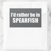 I'd Rather Be In Spearfish South Dakota Rechthoekige Sticker (Tas)