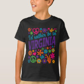 I'd Rather Be In Virginia  T-shirt (Voorkant)
