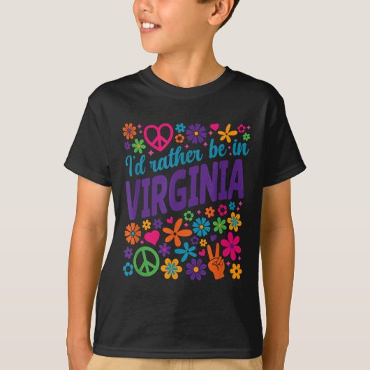 I'd Rather Be In Virginia  T-shirt (Voorkant)