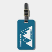 I'd Rather Be In Waynesville Mountain Bagagelabel (Voorkant verticaal)