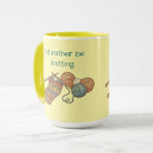 I'd rather be knitting. mok (Voorkant links)