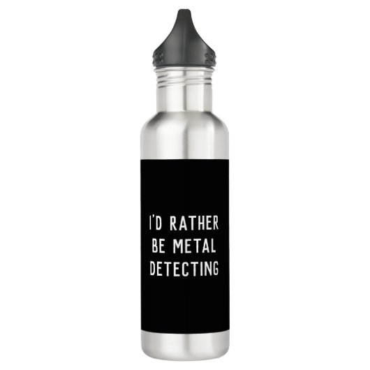 I'D RATHER BE METAL DETECTING Water Bottle Waterfles (Links)