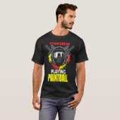 I'd Rather Be Playing Paintball  paintball T-shirt (Voorkant volledig)