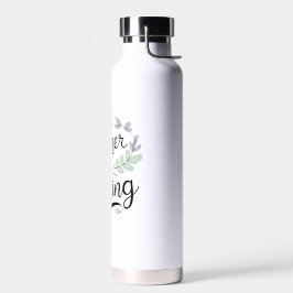 I'd Rather Be Reading – Pastel Quote Water Bottle Waterfles