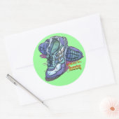 I'd Rather Be Running - Sneakers Ronde Sticker (Envelop)
