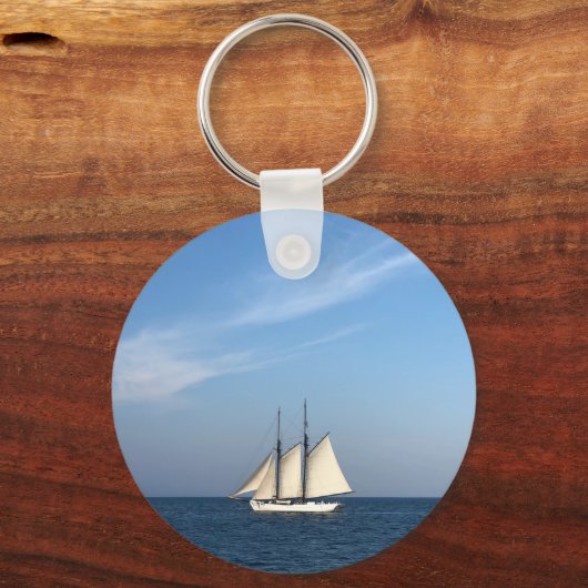 I'd Rather Be Sailing Keychain Gift Sailboat (Achterkant)