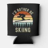 I'd Rather be Skiing, Funny skier Blikjeskoeler (Voorkant)