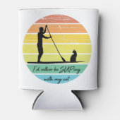 I'd Rather Be SUPing With My Cat SUP Blikjeskoeler (Voorkant)