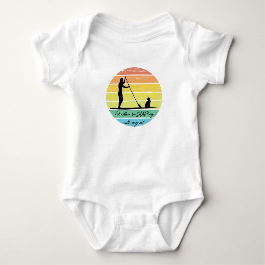 I'd Rather Be SUPing With My Cat SUP Romper (Voorkant)