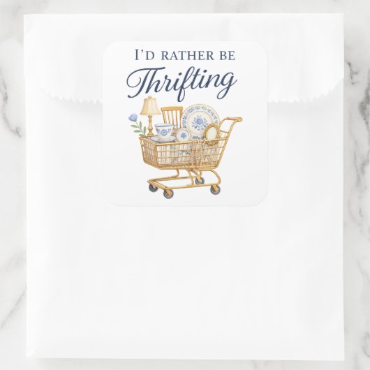 I'd Rather Be Thrifting Sticker (Tas)