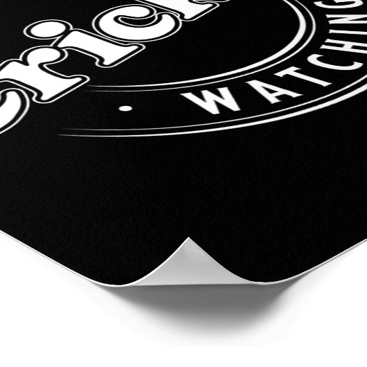 I'd Rather Be Watching Cricket  Poster (Hoek)