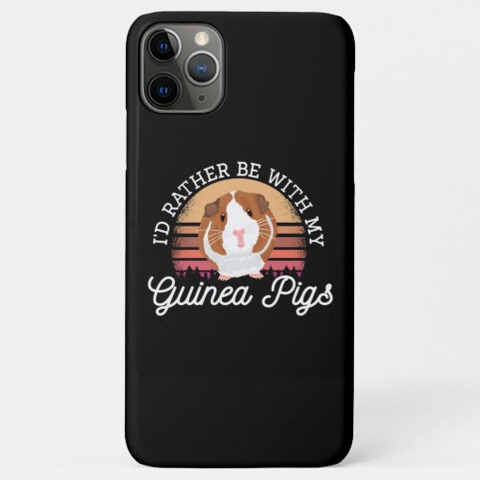 I'd rather be with my Guinea Pig Cavy Roddent Case-Mate iPhone Case (Achterkant)