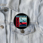 ID RATHER IS SURFING RONDE BUTTON 7,6 CM (In situ)