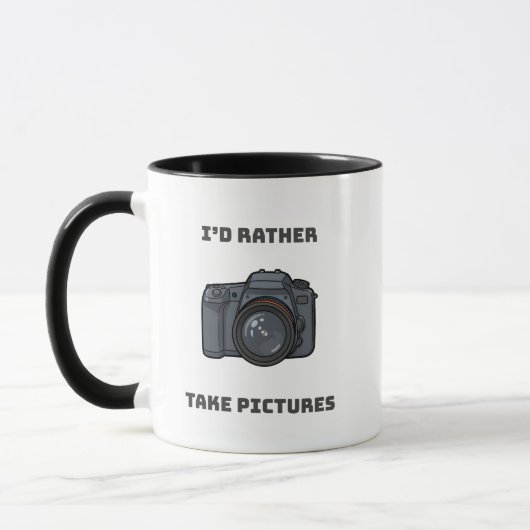 I'd Rather Take Pictures – Photography Lover Gift Mok (Links)